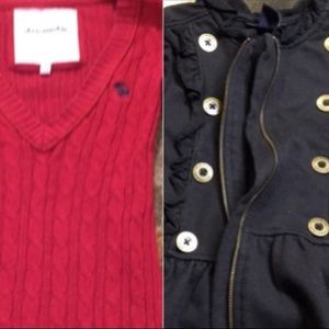 Pea Coat & Pull Over Sweater